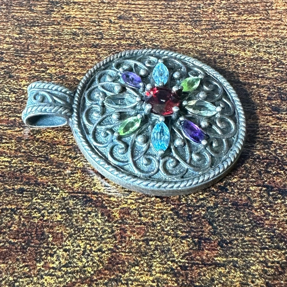 Ross-Simons Round Multi-Gemstone Sterling Silver … - image 6